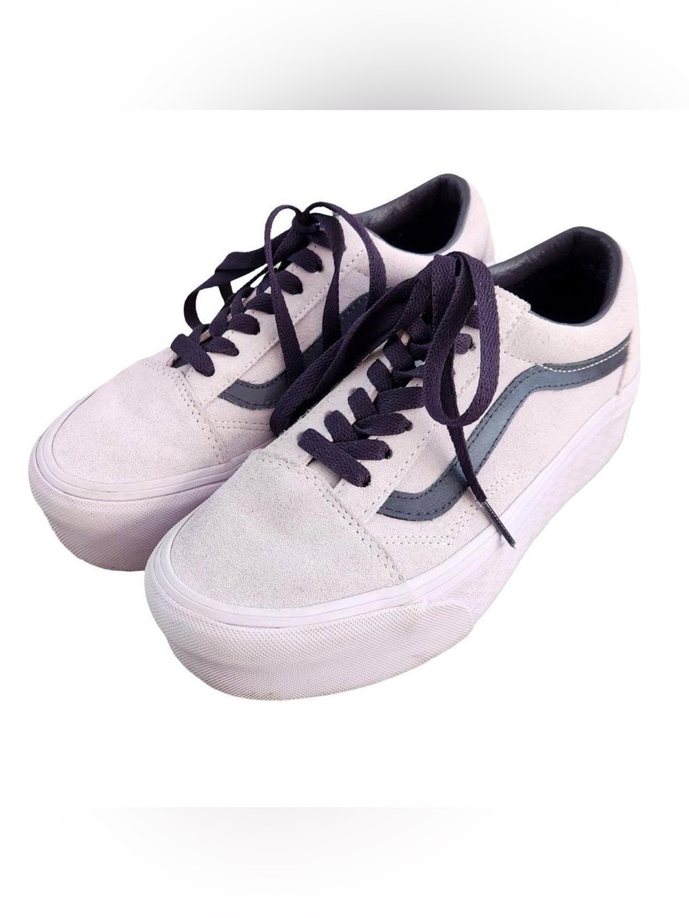 Vans Platform Old Skool Stackform Lavender Suede Sneakers